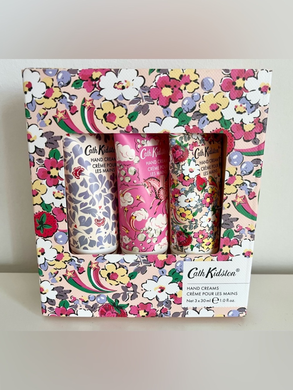 Cath Kidston Apple Blossom Hand Cream Set 3pc NWT